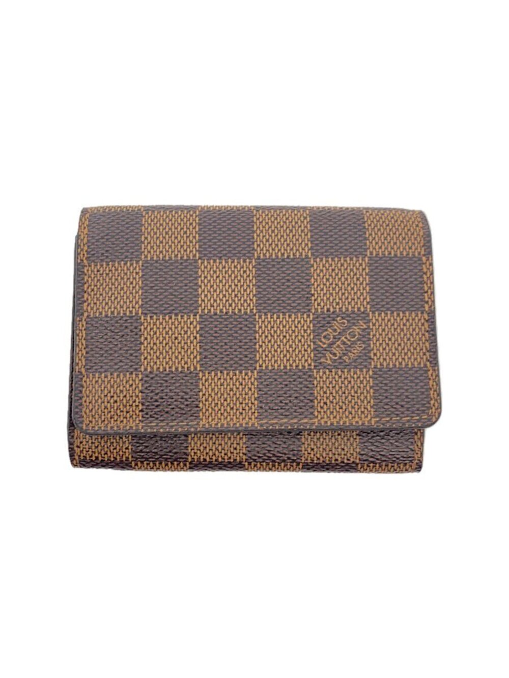LOUIS VUITTON Envelope Wallet Carte de Visite Damier Ebene Brown